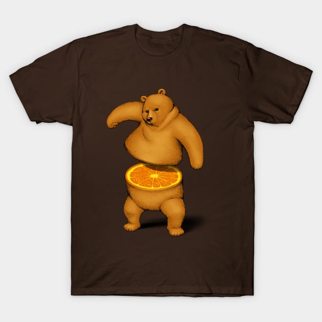 Orange Bear T-Shirt by Tobe_Fonseca